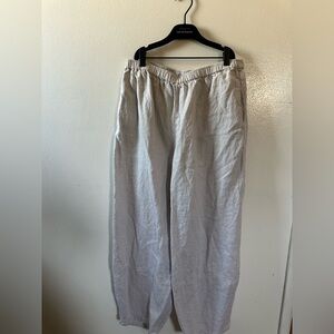 Johnny Was Linen Barrel Pant